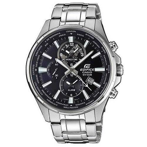 Image of Casio Edifice mat rustfri stål quartz multifunktion (5468) Herre ur, model EFR-304D-1AVUEF